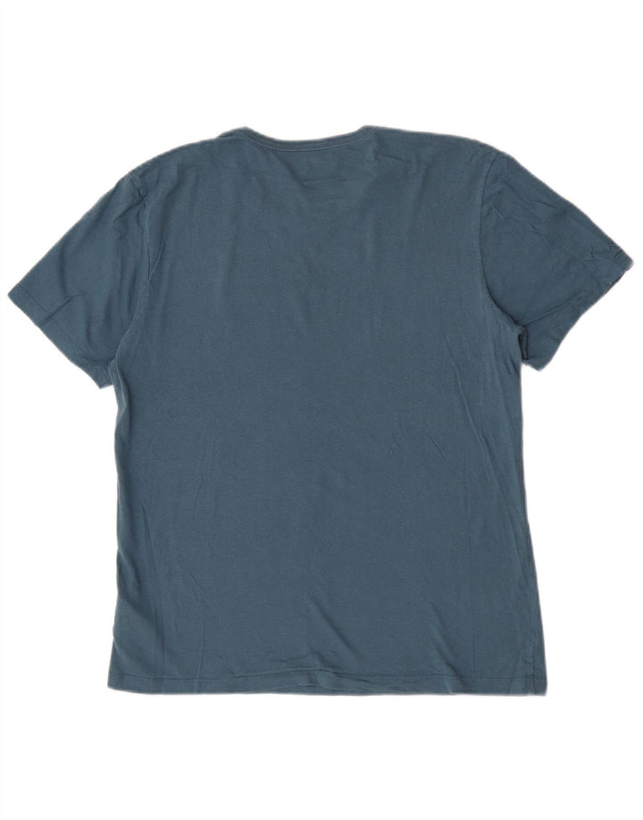 Hugo Boss Homme T-Shirt Top Bleu Moyen Coton