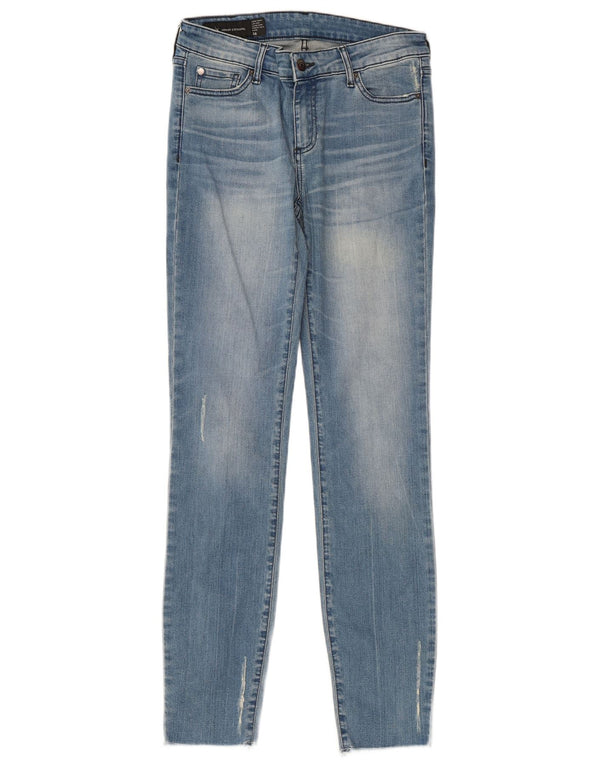 Armani Exchange Jean Super Skinny Taille Basse Femme W28 L30 Coton Bleu