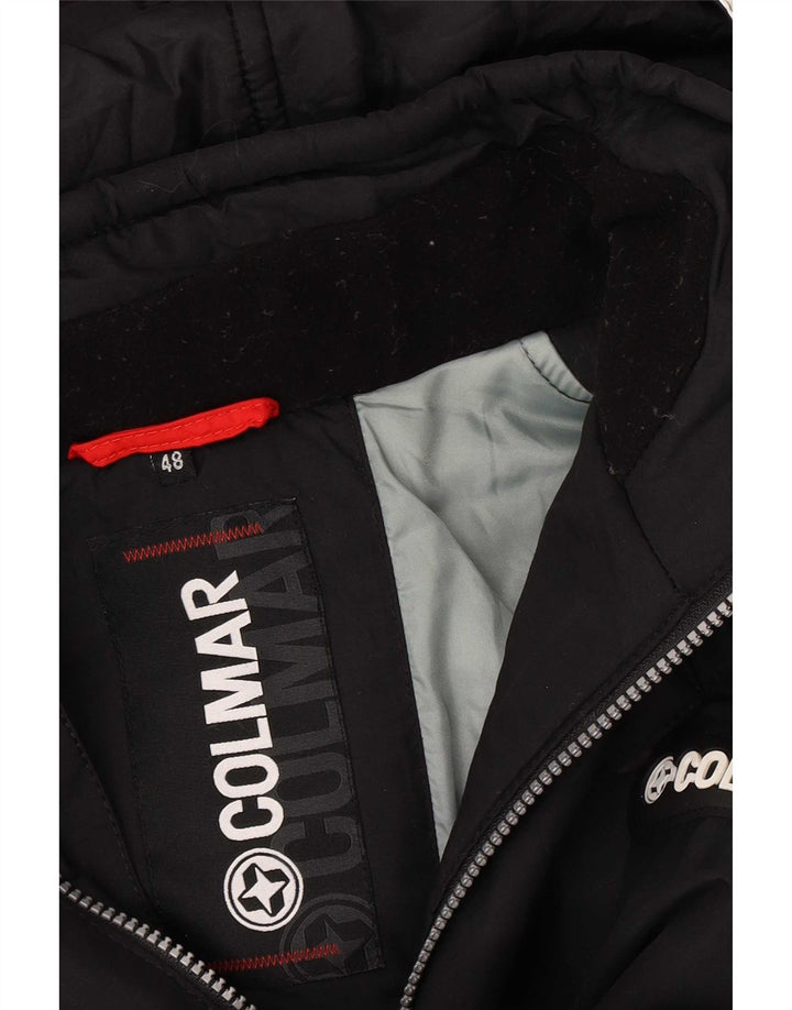Colmar Veste de ski à capuche pour homme IT 48 Medium Black Colourblock