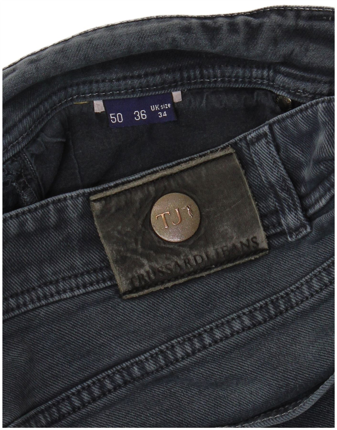 TRUSSARDI Jean Droit Homme IT 50 Large W34 L28 Bleu