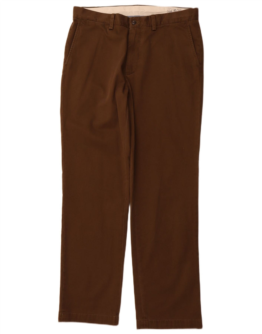 POLO RALPH LAUREN Pantalon Chino Droit Coupe Classique Homme W33 L32 Marron