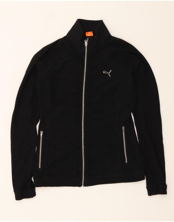 PUMA Veste de survêtement pour femme UK 10 Small Noir Polyester