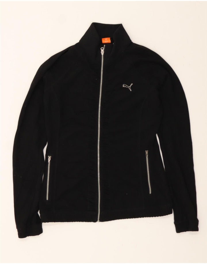 PUMA Veste de survêtement pour femme UK 10 Small Noir Polyester