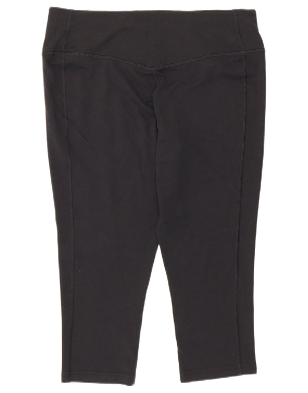 Nike Legging Capri Dri Fit pour femme UK 14 Large Noir Coton