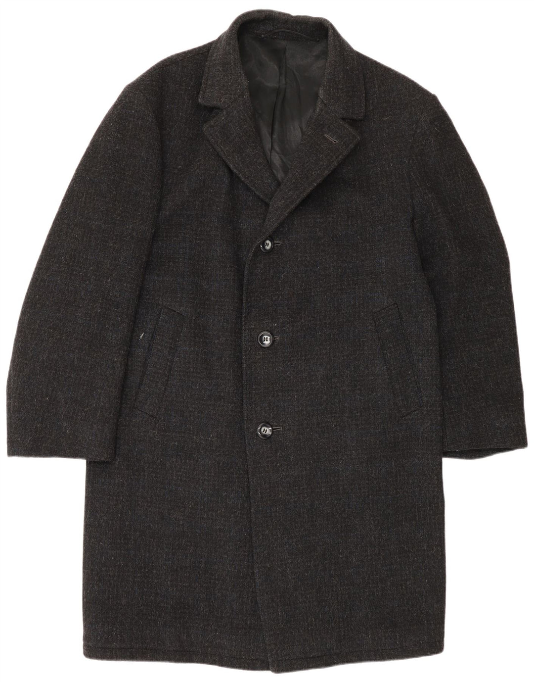 vintage Mens Overcoat UK 38 Gris Moyen
