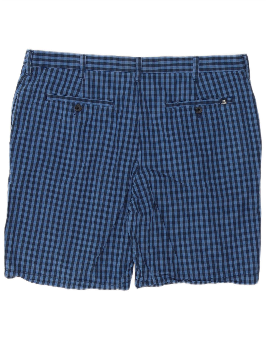 IZOD Short Chino Homme W38 XL Bleu Vichy Coton