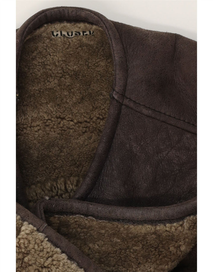 Closed Gilet Shearling Homme XL Marron