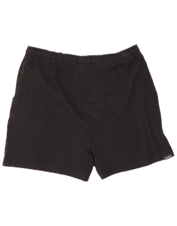 Reebok Short de sport pour femme UK 44 Large Noir Coton