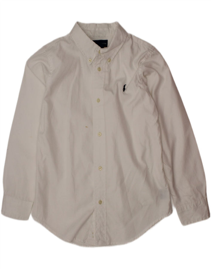 Chemise Ralph Lauren Garçon 6-7 ans Coton Blanc