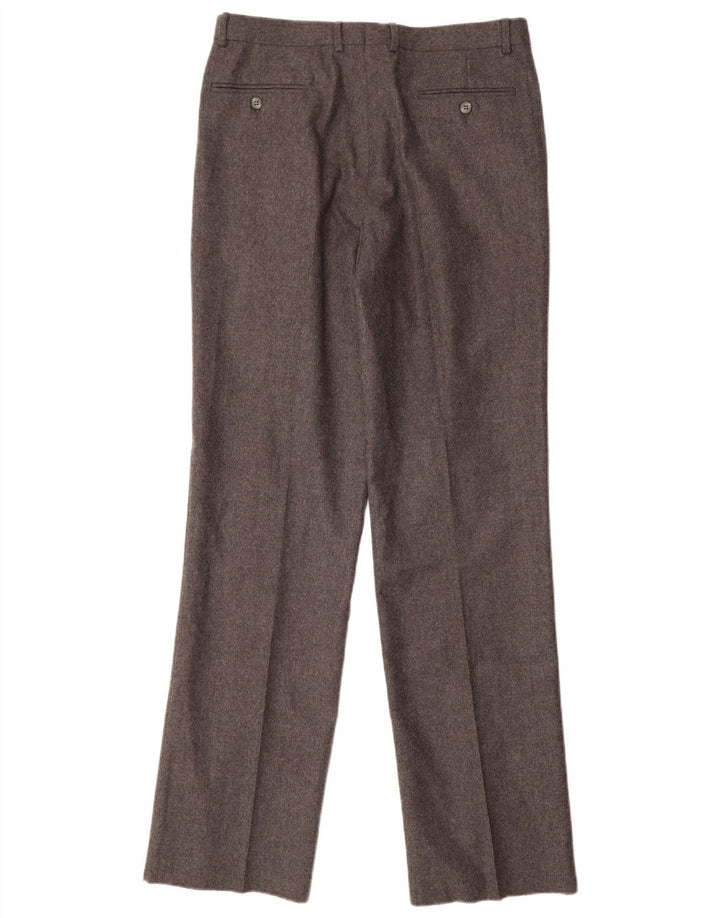 Marzotto Pantalon de costume pour homme IT 48 Medium W32 L34 Gris Laine