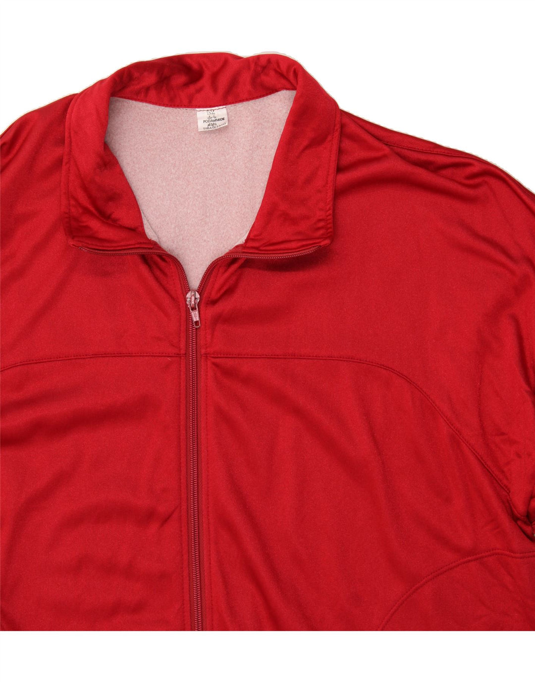 VINTAGE Mens Tracksuit Top Jacket IT 52 Large Red Polyamide Vintage Vintage and Second-Hand Vintage from Messina Hembry 