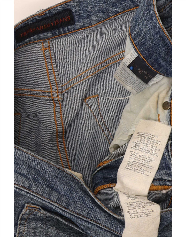 Trussardi Jean Droit W36 L32 Bleu Coton Homme