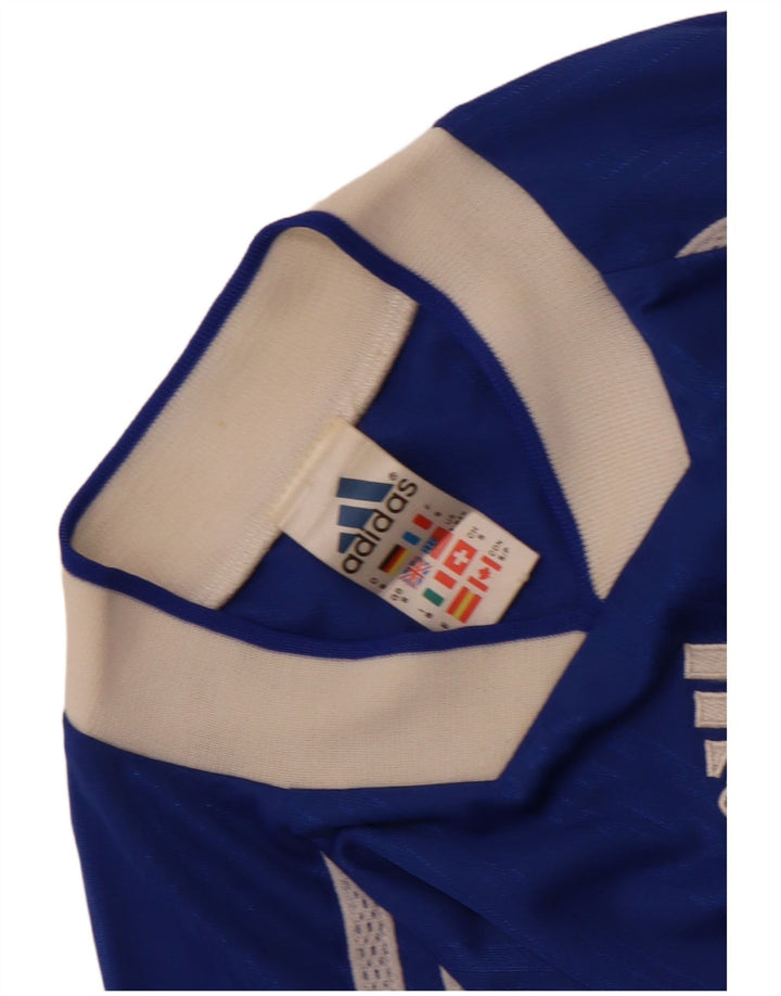 Adidas T-Shirt Homme Haut Petit Bleu Colorblock Polyester