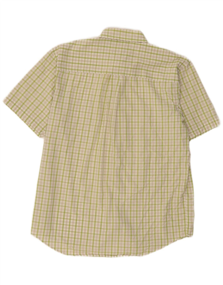 Izod Chemise à carreaux coupe régulière pour homme en coton à carreaux verts