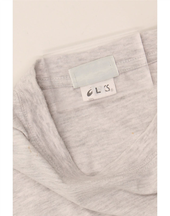 ASICS Mens T-Shirt Top Large Grey Cotton