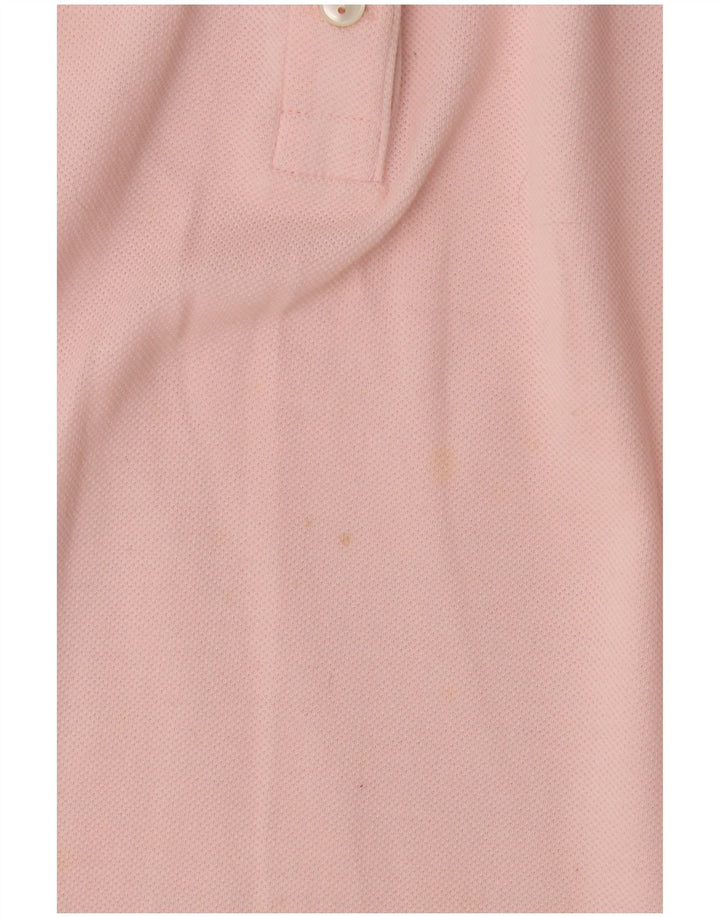 LACOSTE Polo sans manches femme taille 42 grand coton rose