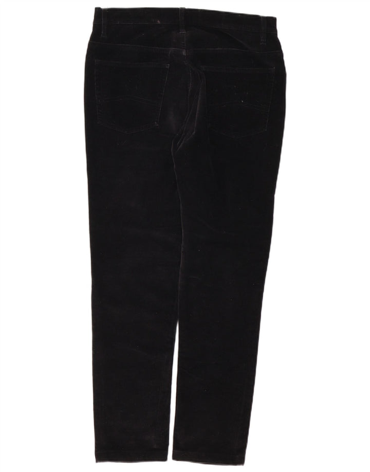 MARLBORO CLASSICS Pantalon Slim Velours Côtelé Femme W29 L28 Coton Noir
