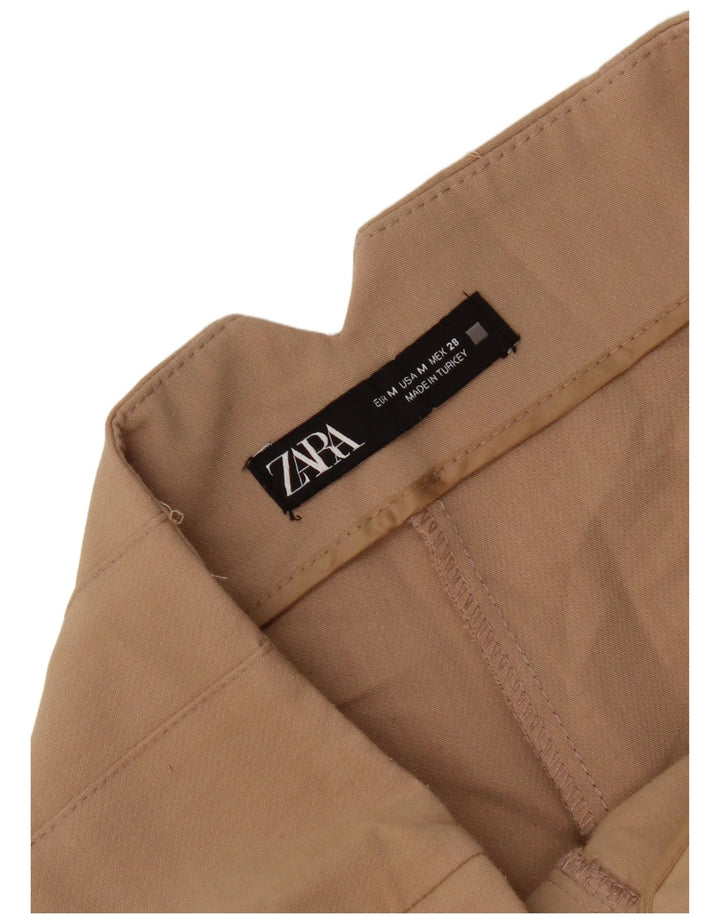 Pantalon De Costume Fuselé Zara Femme Moyen W28 L26 Beige