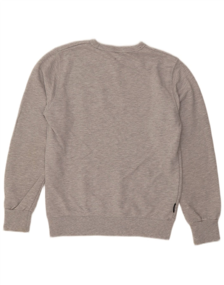 Superdry Sweat-Shirt Graphique en Coton Chiné Gris Moyen Homme