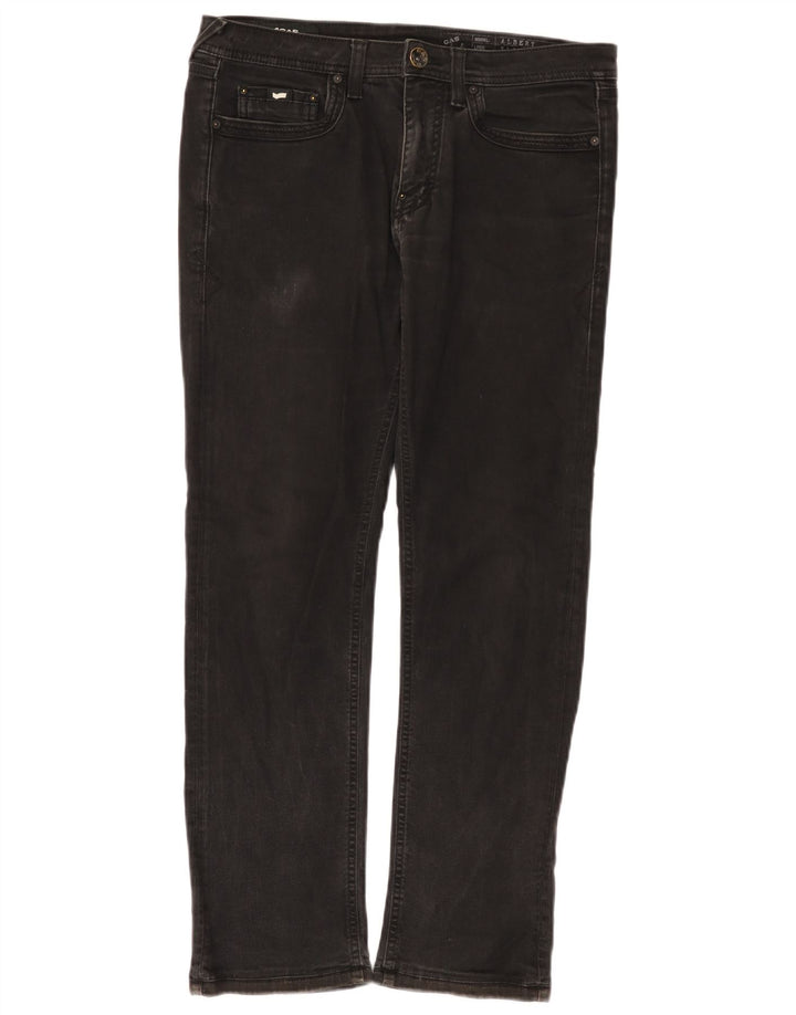 Gas Jean Slim Albert Femme W33 L28 Coton Noir