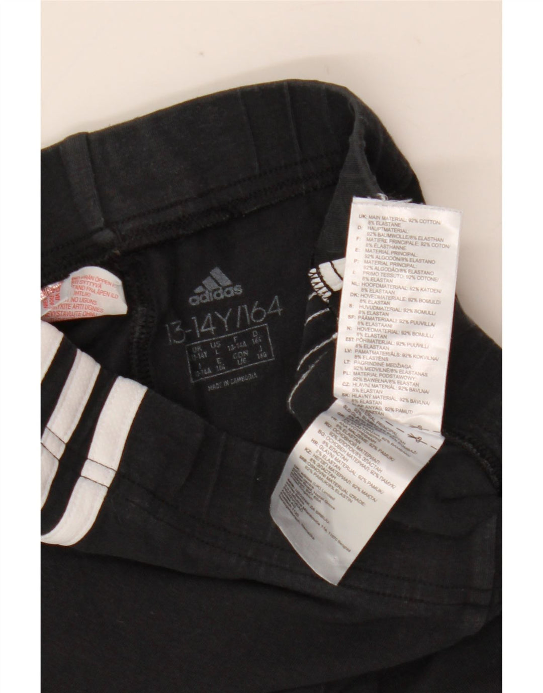 Adidas Legging Fille 13-14 ans Noir Coton