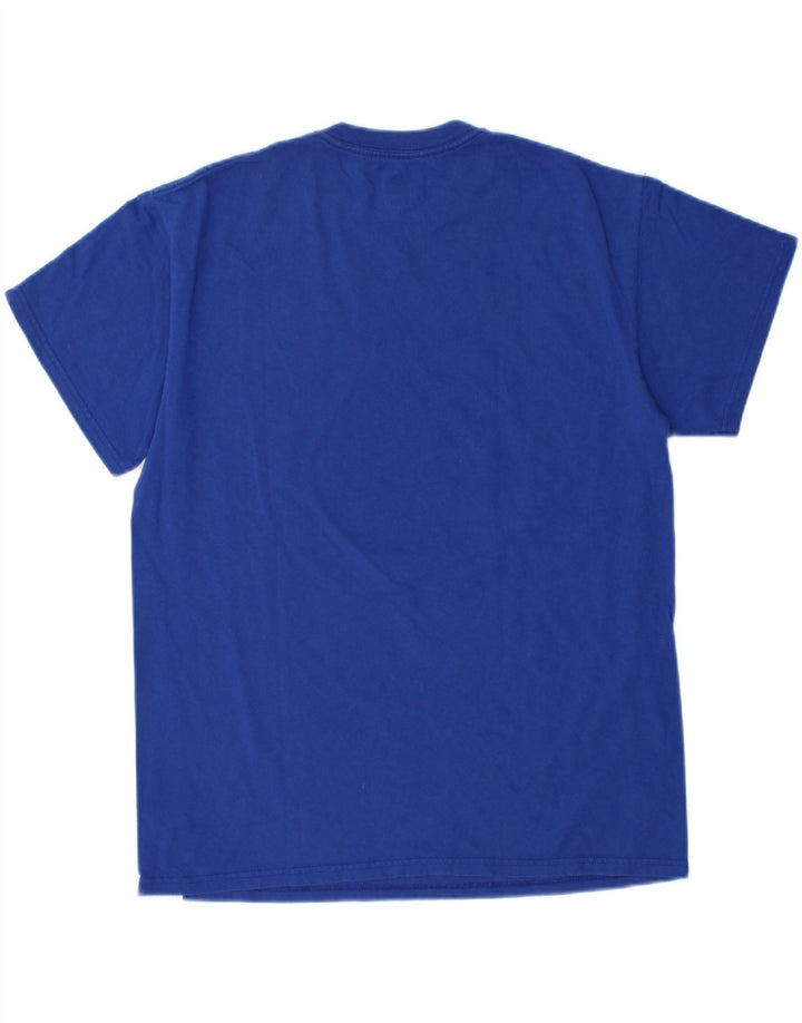 MAJESTIC Mens Graphic T-Shirt Top Medium Blue Cotton Vintage Majestic and Second-Hand Majestic from Messina Hembry 