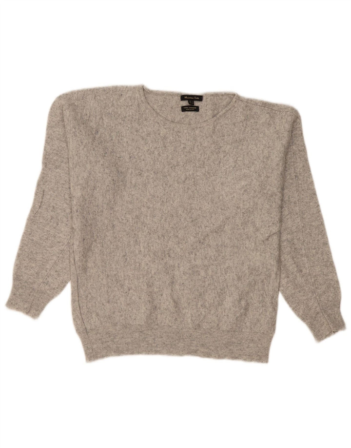 Massimo Dutti Pull col bateau pour femme UK 16 Large laine grise