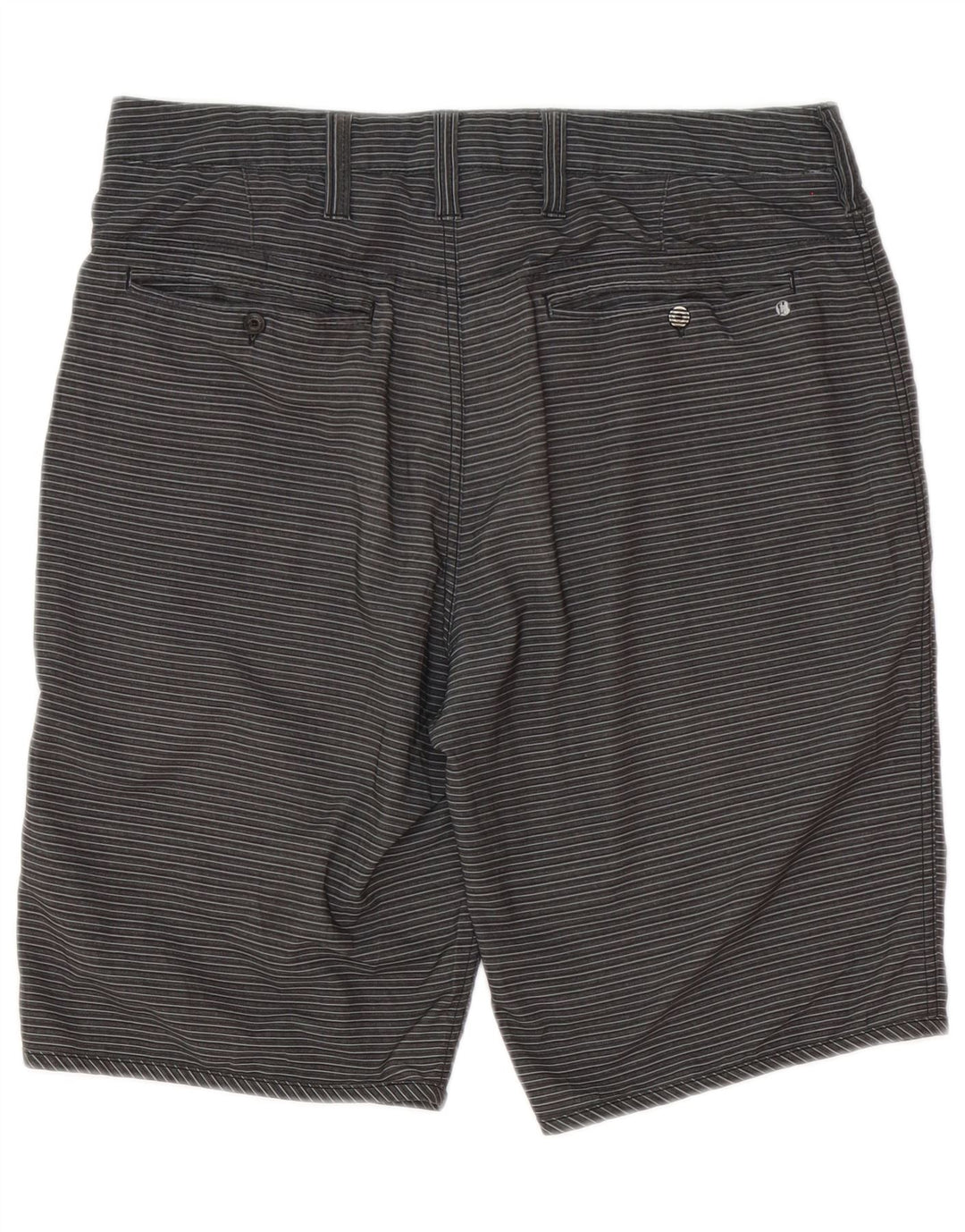Hurley Short Chino Homme W31 Gris Moyen Rayé Polyester