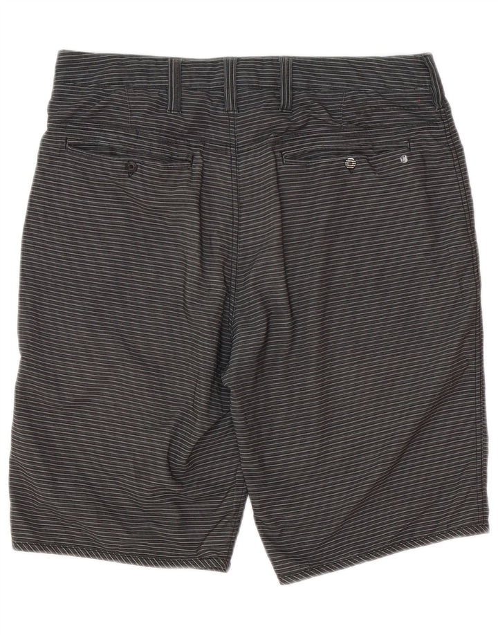 Hurley Short Chino Homme W31 Gris Moyen Rayé Polyester