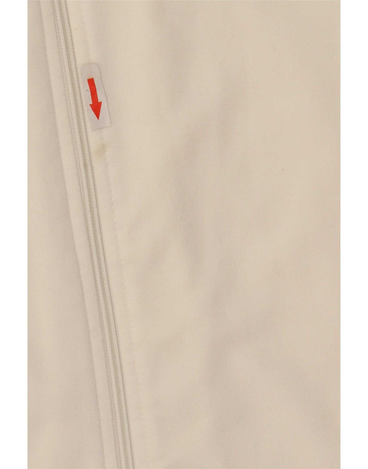 Reebok Veste de survêtement pour homme Large Blanc Colorblock Polyester