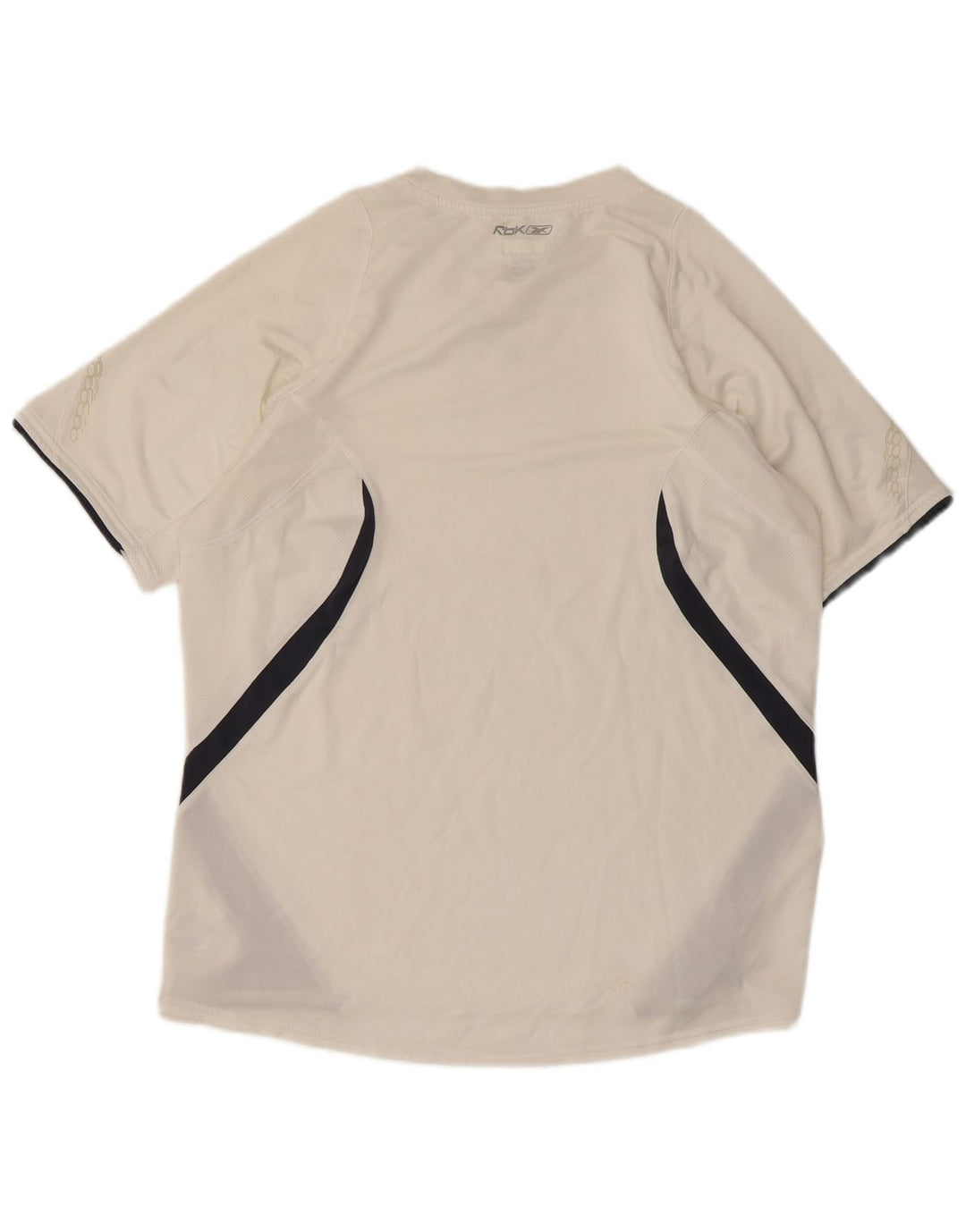 REEBOK T-Shirt Homme Blanc Moyen Polyester Colorblock