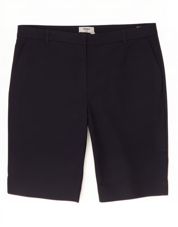 Marks & Spencer Short Chino pour Femme UK 14 Large W34 Bleu Marine Coton
