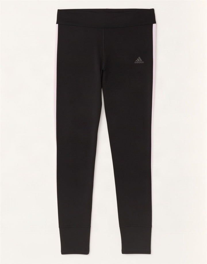 Adidas Femmes Climacool Crop Leggings UK 12/14 Noir Moyen Colorblock