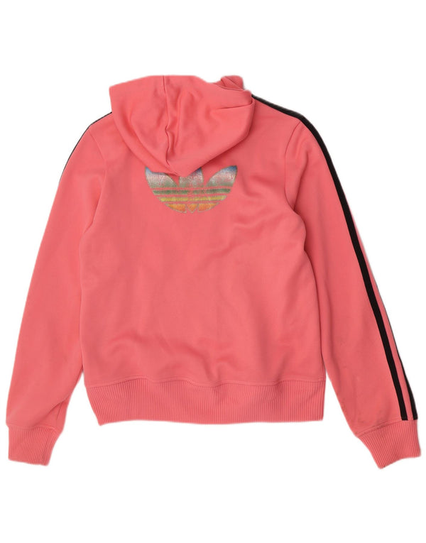 Adidas Pull à capuche zippé graphique pour femme EU 36 Petit Rose