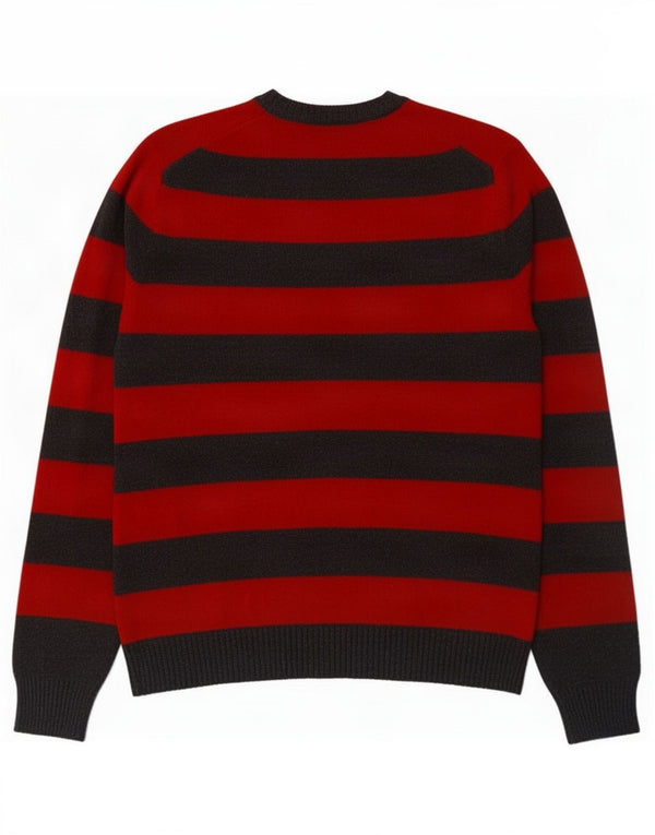 Gap Pull col rond homme petit coton rayé rouge