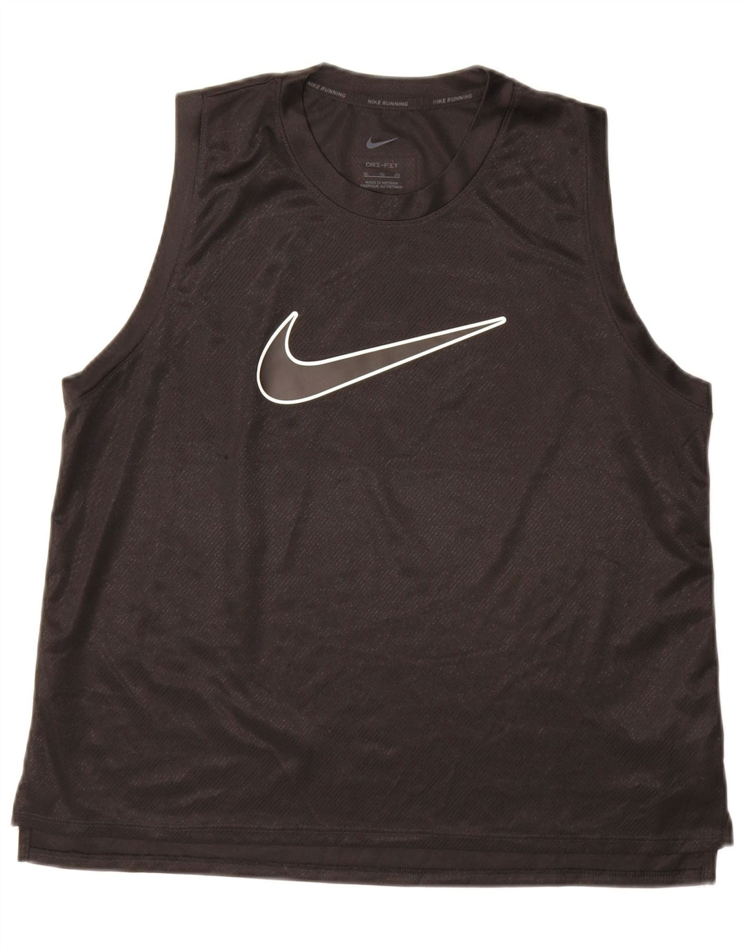 Nike Femme Dri Fit Graphic Débardeur UK 18 XL Noir Polyester