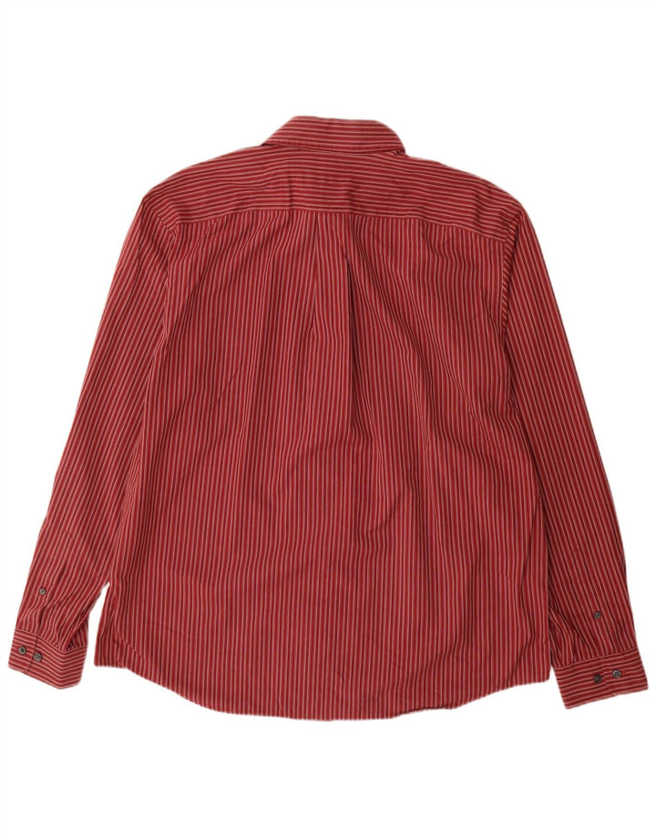 EDDIE BAUER Chemise Homme Grand Coton à Rayures Rouges