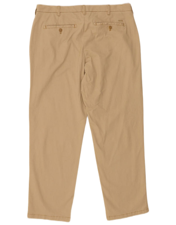 Izod Pantalon Chino Droit Homme Salt Water W36 L30 Coton Beige