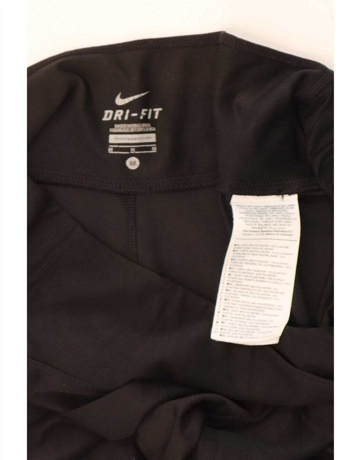 Pantalon de survêtement Nike Dri Fit pour femme UK 14 Polyester noir moyen