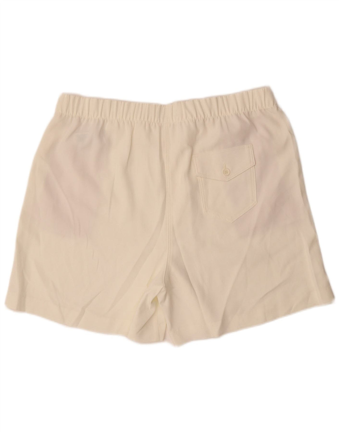 Marks & Spencer Short Chino Femme UK 18 XL W38 Blanc Cassé Polyester