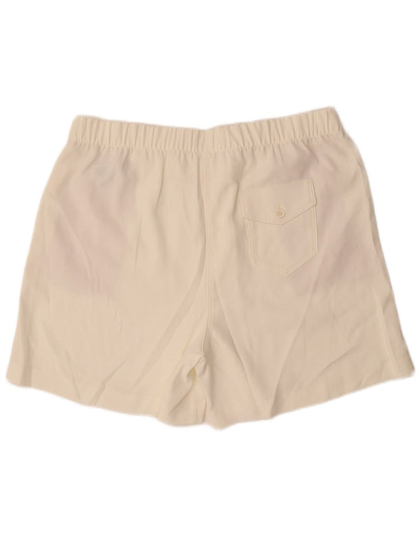 Marks & Spencer Short Chino Femme UK 18 XL W38 Blanc Cassé Polyester