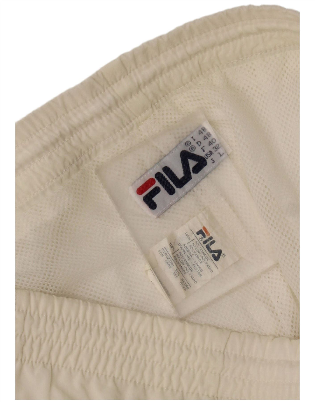 FILA Pantalon de Survêtement Joggers IT 48 Medium Off White Polyamide Homme