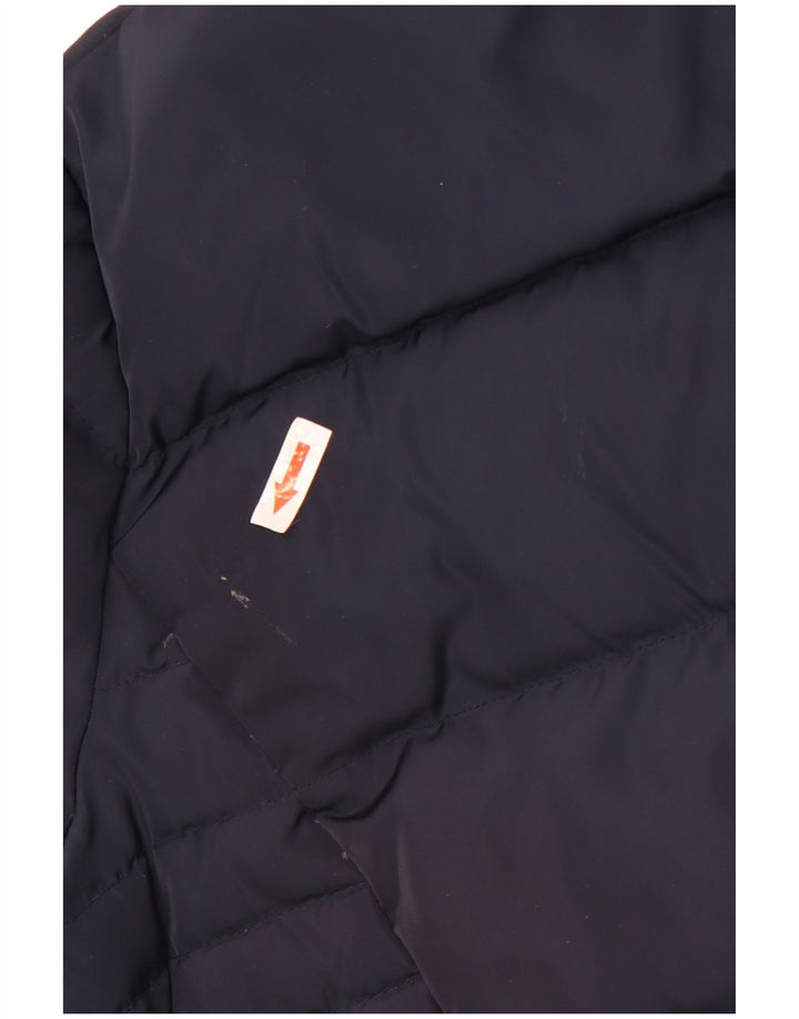 Crew Clothing Veste matelassée à capuche pour femme UK 16 Large Bleu marine Polyester