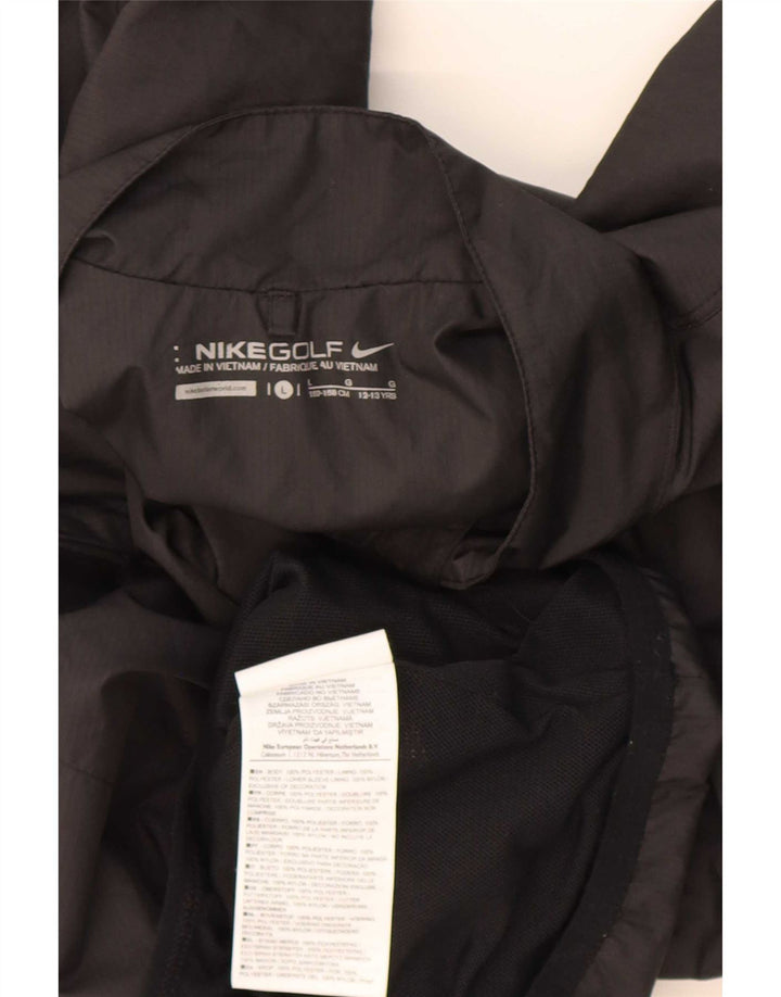 Nike Haut de survêtement à col zippé pour garçon 12-13 ans Large Noir Polyester