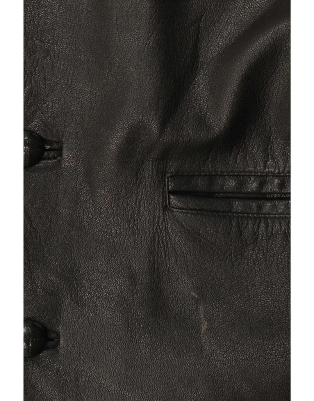 Milan Veste en cuir pour homme UK 38 Medium Noir Classique