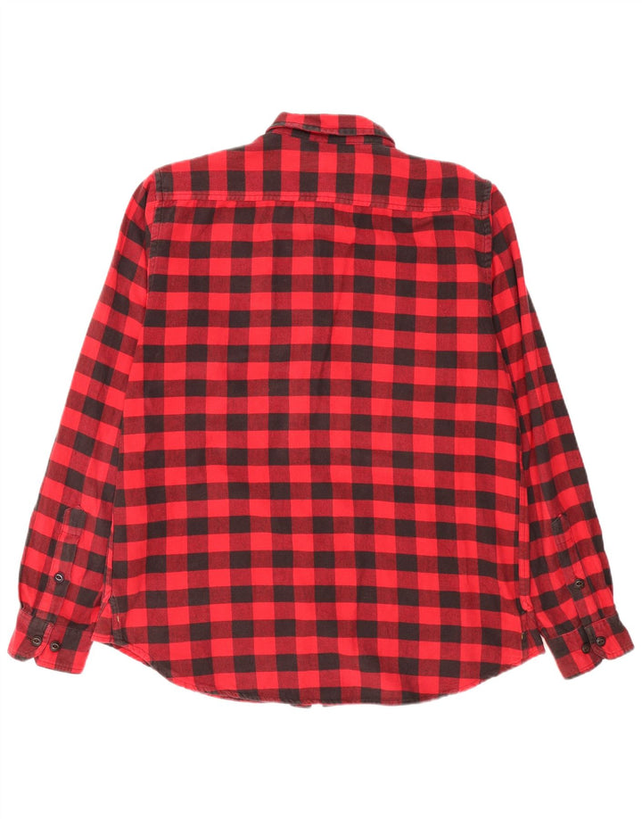 Caterpillar Chemise en flanelle pour homme XL en coton vichy rouge