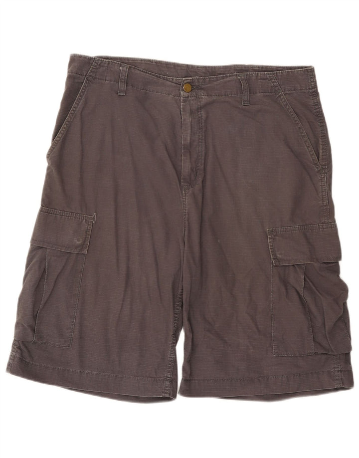 Carhartt Short Cargo Homme W33 Coton Gris Moyen