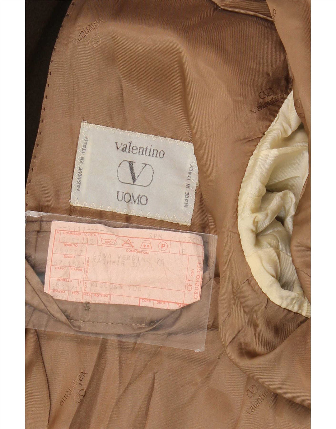 Valentino Veste Blazer 2 Boutons Homme UK 38 Laine Vierge Kaki Moyen
