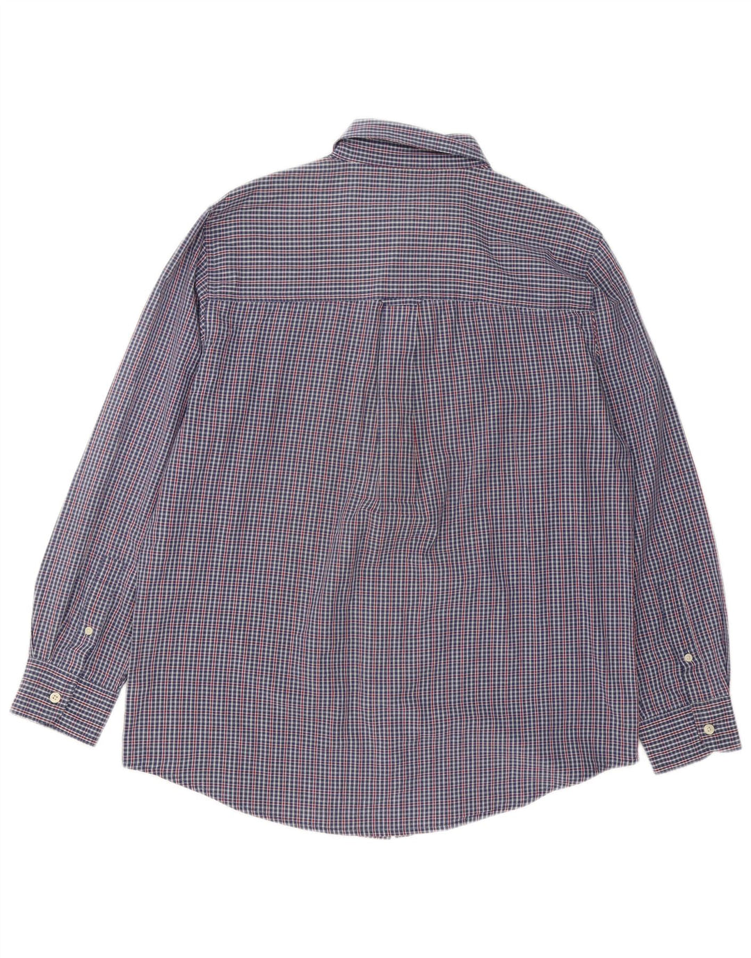 Chemise Homme Chaps Coton Vichy Bleu Moyen