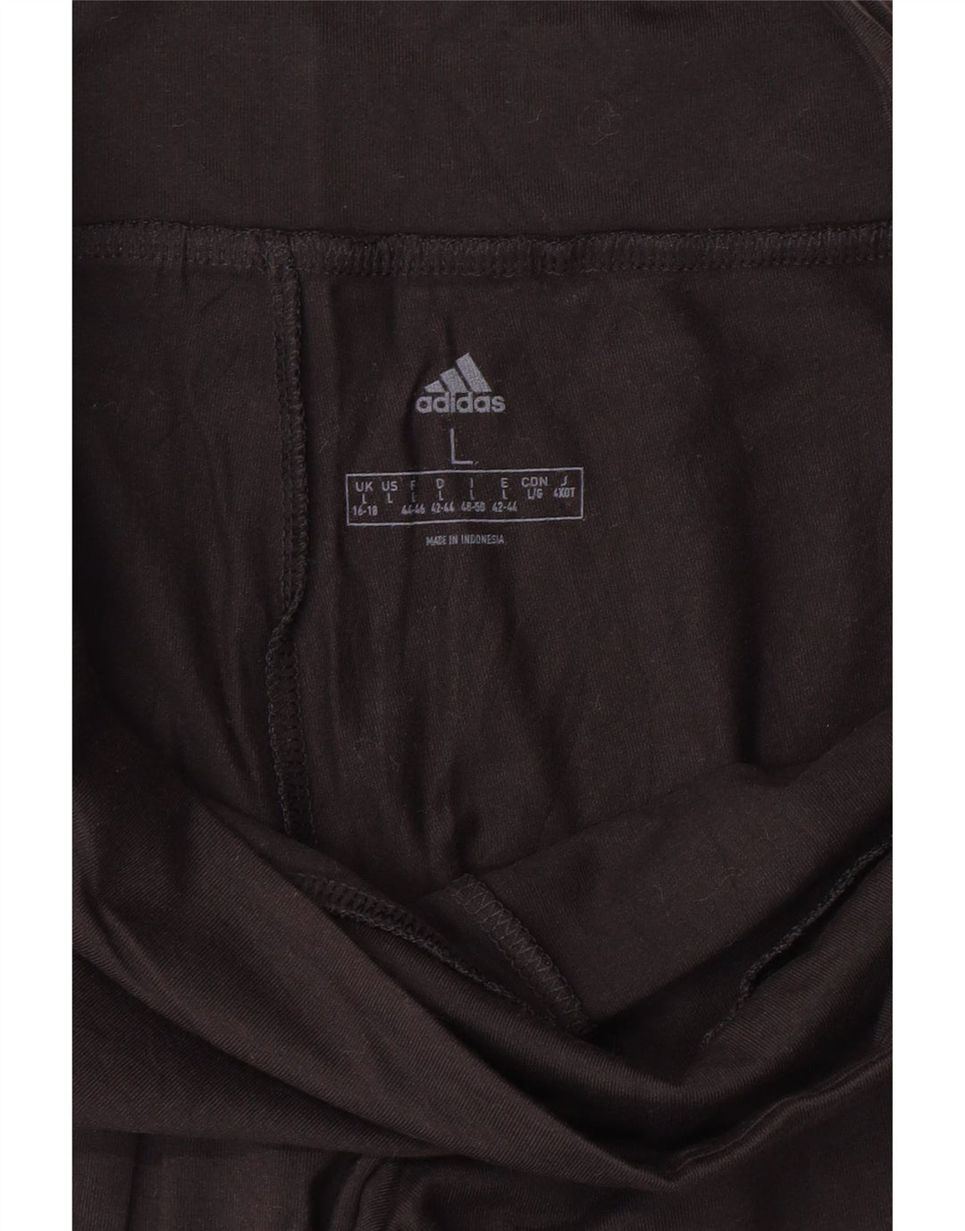 ADIDAS Leggings graphiques pour femmes UK 16/18 Large Noir
